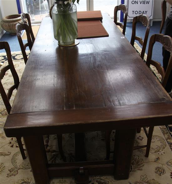A French oak refectory table